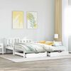 vidaXL Letto Estraibile con Cassetti senza Materasso Bianco 80x200 cm
