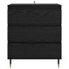 vidaXL Credenza Rovere Nero 60 x 35 x 70 cm Legno multistrato