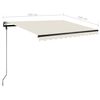 vidaXL Tenda da Sole Automatica Autoportante 350x250 cm Crema