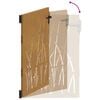 vidaXL Cancello da giardino 100x150 cm in acciaio Corten con design erba