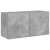 vidaXL Mobile TV a Parete Grigio Cemento 80x30x41 cm