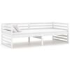 vidaXL Dormeuse Bianca in Legno Massello di Pino 90x200 cm