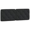 vidaXL Cuscino Testiera Nero 140 cm in Velluto