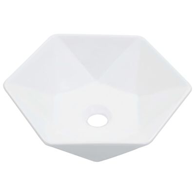 vidaXL Lavandino 41x36,5x12 cm in Ceramica Bianco
