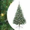 vidaXL Albero di Natale artificiale con luci integrate Verde 210 cm