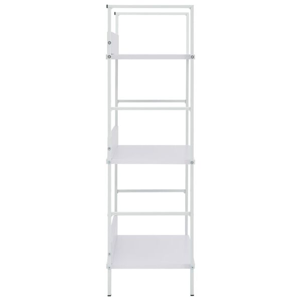 vidaXL Scaffale Libri 3 Ripiani Bianco 60x27,6x90,5 Legno Multistrato