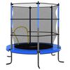 vidaXL Set Trampolino con Rete di Sicurezza Rotondo 140x160 cm Blue