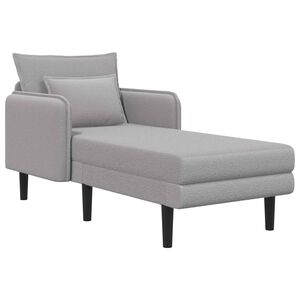 vidaXL Chaise longue oversize Grigio Chiaro Boucl&eacute;
