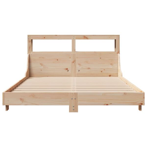 vidaXL Letto senza Materasso 150x200 cm in Legno Massello di Pino