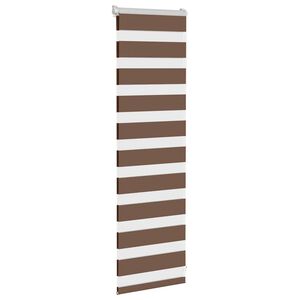 vidaXL Tenda a Rullo Zebra Larghezza Tessuto 35,9 cm Poliestere