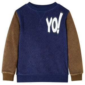 vidaXL Felpa da Bambino Blu Marino 104