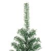 vidaXL Albero di Natale Artificiale con Neve Fioccata Verde 210 cm