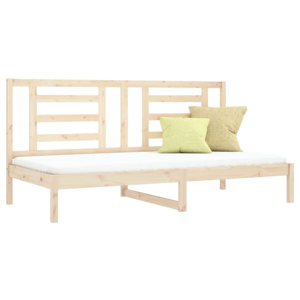 vidaXL Dormeuse senza Materasso 90x200 cm in Legno Massello di Pino