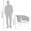 vidaXL Sedie da Giardino con Cuscini 2 pz Nere in Polyrattan