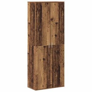 vidaXL Credenza Legno vecchio 70 x 33.5 x 180 cm Legno multistrato