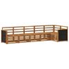 vidaXL Set divano sezionale 5 pcs Naturale Legno di Acacia Massello