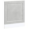 vidaXL Pannello Lavastoviglie Porto Grigio Cemento 60x1,5x57 cm