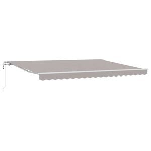 vidaXL Tenda retrattile Grigio Chiaro 450 &times; 350 cm Tessuto e Alluminio