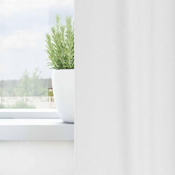 vidaXL Tende Blackout con Anelli 2 pcs Bianco brillante 140 x 140 cm