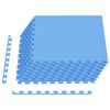 vidaXL Tappetino per piscina 24 pz Blu 8,64 m&sup2; Schiuma EVA