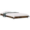 vidaXL Struttura del letto Rovere Fumo 80 x 200 cm