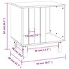 vidaXL Casetta per Cani 50x40x52 cm in Legno Massello di Pino