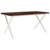 vidaXL Tavolo da pranzo con bordo vivo 160 x 80 x 75 cm