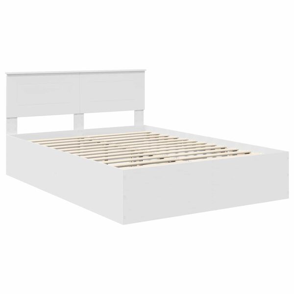 vidaXL Struttura del letto Bianco 150 x 200 cm Legno multistrato