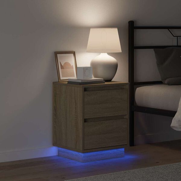 vidaXL Armadio da Notte con cassetto Rovere Sonoma 39 x 34,5 x 50 cm