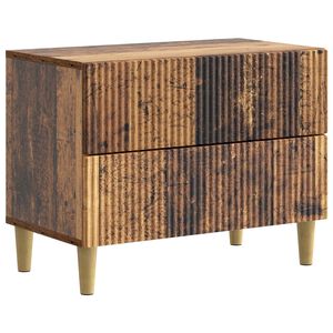 vidaXL Armadio da Notte con cassetto Legno antico 62 x 34,5 x 48 cm