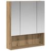 vidaXL Mobiletto per specchio da bagno Rovere Artigianale