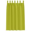 vidaXL Tende Blackout con Anelli 2 pcs Verde 175 x 140 cm Poliestere