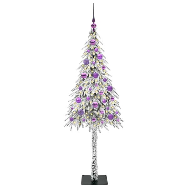 vidaXL Albero di Natale con 150 LED Bianco 150 cm PE e Acciaio