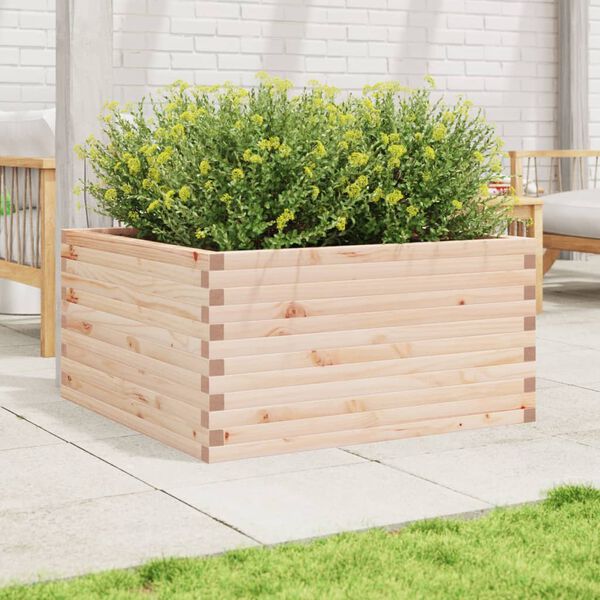 vidaXL Fioriera da Giardino 90x90x46 cm in Legno Massello di Pino
