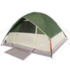 vidaXL Tenda da Campeggio a Cupola per 6 Persone Verde Impermeabile