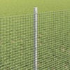 vidaXL Recinzione con Posto Argento 0,8 x 10 m Acciaio
