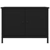 vidaXL Mobile Porta TV con Ante Nero 60x35x45 cm in Legno Multistrato