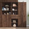 vidaXL Credenza Rovere Marrone 50x42,5x185 cm in Legno Multistrato