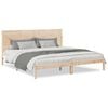 vidaXL Giroletto Extra Lungo senza Materasso 180x220 cm Legno Massello