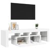 vidaXL Mobile Porta TV con Luci LED Bianco 140x36,5x40 cm