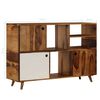 vidaXL Credenza in Legno Massello di Acacia 118x35x70 cm