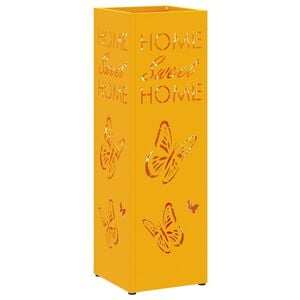 vidaXL Stand per Ombrelli da Pioggia Senape 15,5 x 15,5 x 49 cm