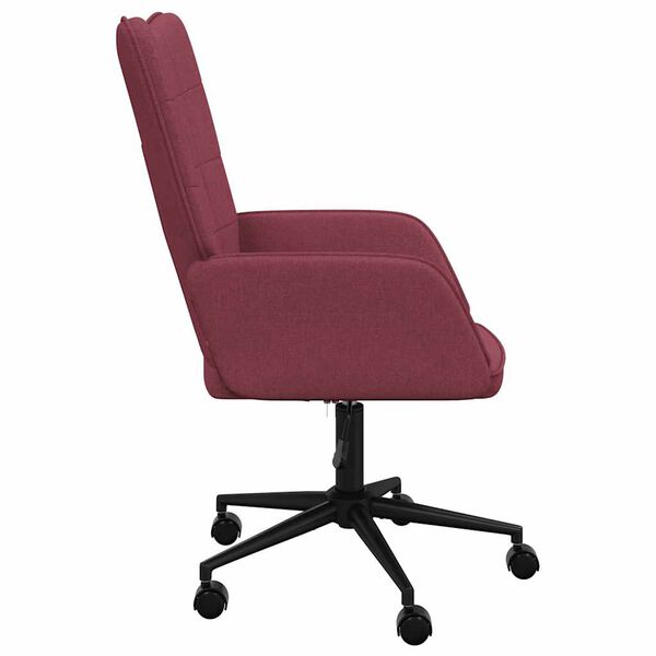 vidaXL Sedia Relax Rosso Vino in Tessuto