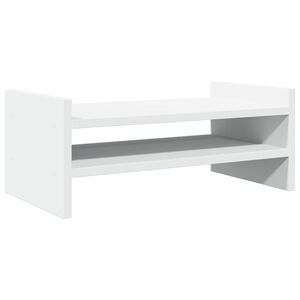 vidaXL Supporto per Monitor Bianco 50x27x20 cm in Truciolato