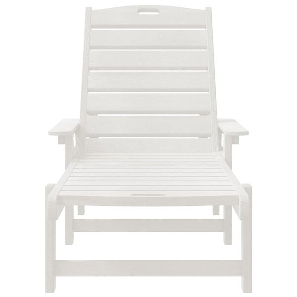 vidaXL Mobili da lounge da giardino 2 pcs Bianco 53 x 195.5 x 30cm