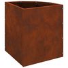 vidaXL Vaso d'angolo Ruggine 30 x 30 x 35 cm acciaio corten