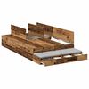 vidaXL Struttura letto con contenitore Legno vecchio 120 cm