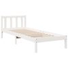 vidaXL Letto Extra Lungo senza Materasso Bianco 90x220 cm in Pino
