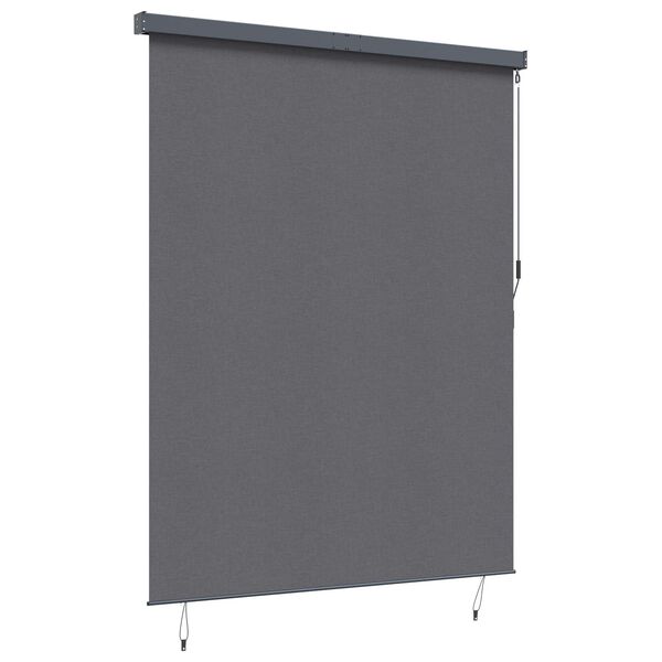 vidaXL Tenda a rullo Rigato Antracite 200 x 250 cm Tessuto e Alluminio