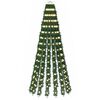 vidaXL Albero di Natale LED 150 cm 240 LED Bianco caldo Acciaio Verde
